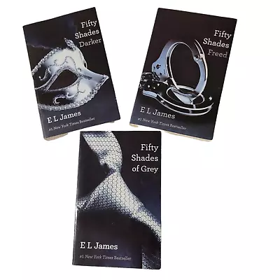 Fifty Shades Series Books 1-3 By E.L. James Romance Drama Mature Audience • $3