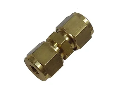 6mm Compression Straight Coupling / Coupler / Connector Fitting For Copper Pipe • £4.69