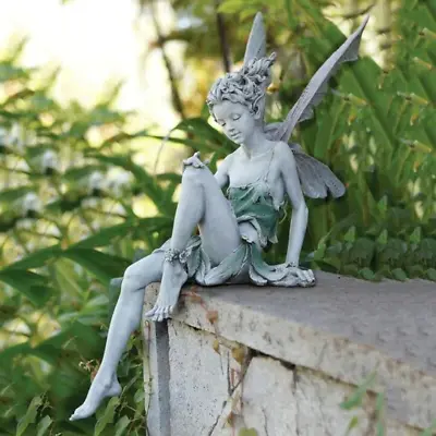 £8.50 • Buy Garden Fairy Angel Statue, Tudor And Turek Sitting Angel Fairy Statue ORANAMNETS