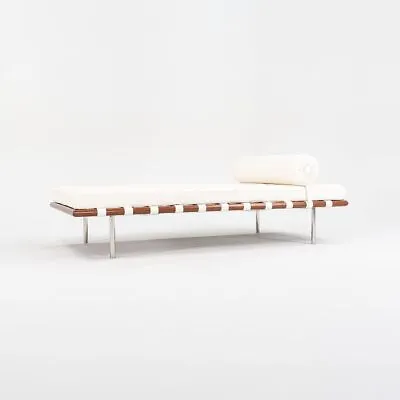 2023 Mies Van Der Rohe For Knoll Barcelona Daybed In White Leather Model 258L • $11000