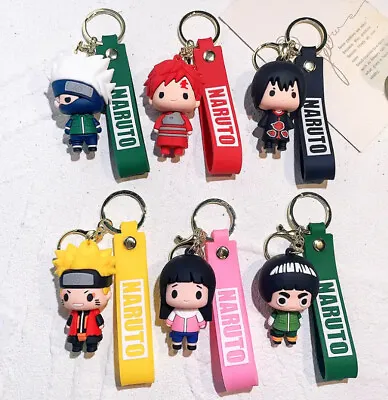 Naruto Themed 3D Rubber Keychain/Bag Charm/Backpack Clip • $14