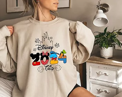 Mickey And Friends Sweatshirt Family Trip 2024 Hoodie Family Matching Crewneck • $19.99