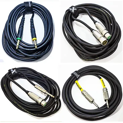 Series X -- Electric Guitar Instrument Cable Lead Jack XLR Male To Female Mic -- • £18.74