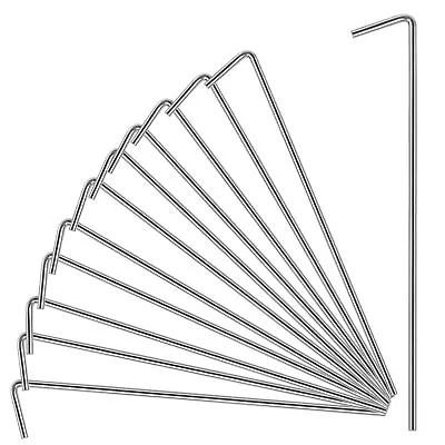 18 Pack Tent Stakes Stakes For Outdoor Decorations Tent Stakes Heavy Duty Metal • $7.75