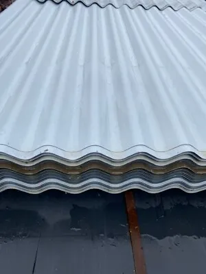 Corrugated Light Grey Mixed Shades 8ft Roofing Sheets 100 In Stock • £2.25