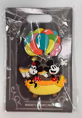 Disney World Mickey And Minnie Runaway Railway Balloon Hot Dog Magnet Hinged • $23.95