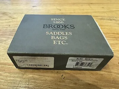 Brooks England Grips 100mm NIB Mandarine Grey Made In Italy • $75