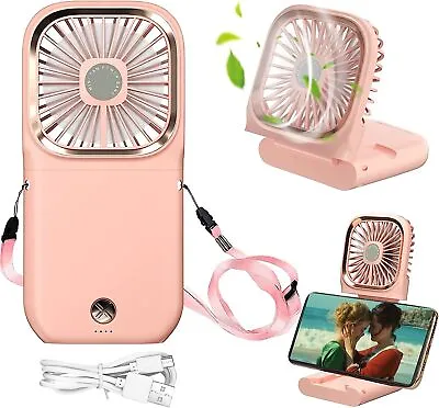Mini Hand-held Fan Portable Folding Desk Fan Cooler Cooling USB Rechargeable • £12.99