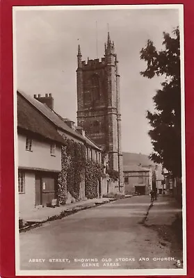 Cerne Abbas  Abbey Street Church Nr Dorchester RP Pc Unused Tuck AQ591 • £8.50