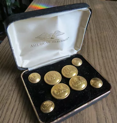 8 CSA CONFREDERATE REPRODUCTION BRASS BUTTONS - American Heritage - Waterbury • $24.99