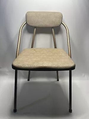 VTG Mid Century Costco Hamilton Model Beige Folding Chairs 50s Furniture • $39.99