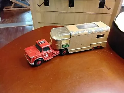 DODGE D500 Vintage Matchbox Super Kings K-18 Tractor Articulated Horse Van  USED • $12