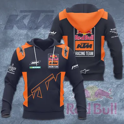 KTM Factory Racing Alpinestars Motorex AOP 3D Casual Hoodie 3D All Over Print • $40.99