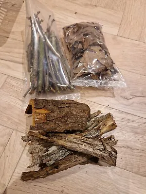 Isopod Care Pack 024 Oak Leaves Bark Twigs - Insects Spiders Snails Millipede • £8.99