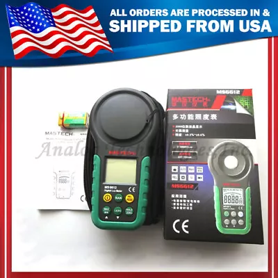 Mastech MS6612  Digital Lux / FC Meter Multi-functional Light Meter 0-2000 00Lux • $51.99