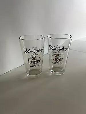 Set Of 2 Yuengling Beer Lager Glasses • $12.94