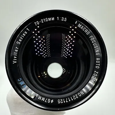 Vivitar Series 1 - 70-210mm F/3.5 Macro Focusing Zoom Lens - Nikon F • $45.50