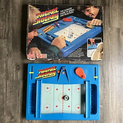 Vintage Rocket Hockey 1968 Mattell Table Top Hockey Game INCOMPLETE Missing Goal • $18.89