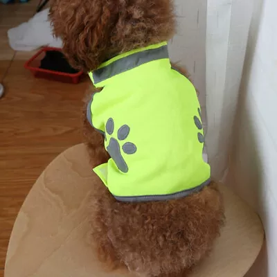 Personalised High Vis Dog Coat Custom Printed Hi-Viz Pet Safety Vest Reflective • $20.62