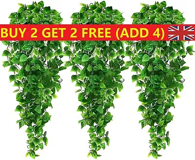 Artificial Ivy Vine Leaf Trailing Foliage Flower Hanging Fake Plant Garden UK • £4.99