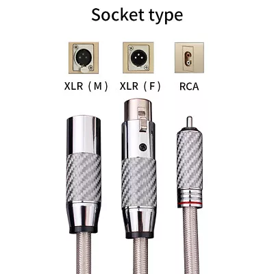 Pair Silver Plated RCA Male To XLR Male/ Female Hifi Audio Interconnect Cable • $66.50