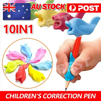 10Pcs Set Children Pencil Holder Pen Writing Aid Grip Posture Correction Tools • $4.95