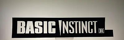 VTG Basic Instinct Movie Mylar Marquee Light Box Sign 2.5  X 12  • $16.94
