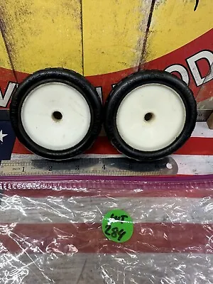 VINTAGE TEAM LOSI FRONT RIMS AND TIRES: 1pr. -PreOwned- • $17