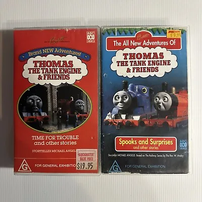 Thomas The Tank Engine & Friends - Spooks & Surprises + Trust Thomas (VHS Tapes) • $14.95