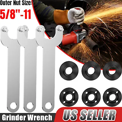 Grinder Flange Lock  Nut / Angle Wrench For Dewalt Makita BLack Decker 5/8''-11 • $7.59