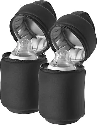 Tommee Tippee Closer To Nature Insulated Thermal Baby Bottle Carry Bag Pack Of 2 • £16.99