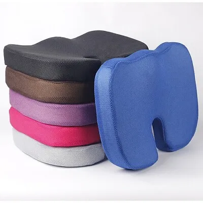 Lumbar Back Support Cushion Car Seat Wheelchair Office Chair Pillow Memory Foam • £10.99