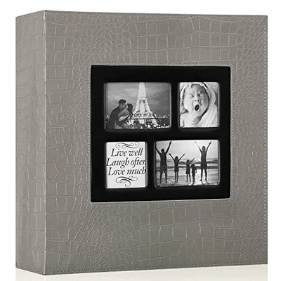 £21.99 • Buy Ywlake Photo Album 600 Pockets 6x4 Photos Croco, Extra Large Size Leather Cover