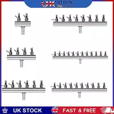 £6.19 • Buy Air Volume Control Valve Stainless Steel Flow Splitter Aquarium Hose Inlet Pump
