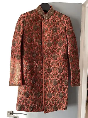 Men’s/Groom’s Sherwani Copper And Bronze Designer Indian Asian Wedding Suit. • £550