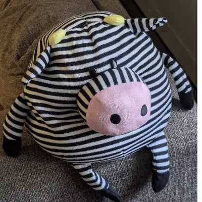 Zebra Cow Plush -Mushable Pot Bellies  • $10
