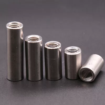 £2.87 • Buy Threaded Sleeve Rod Bar Stud Round Connector Nuts A2 Stainless Long Nut M3-M12