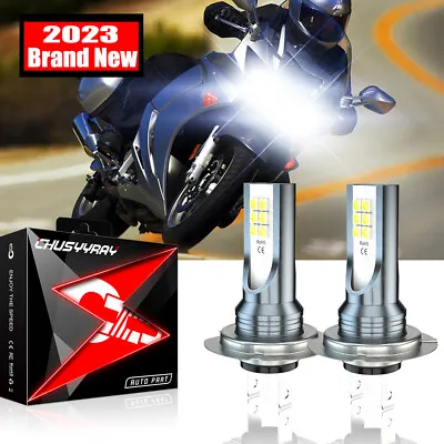 LED Headlight Bulbs For Kawasaki Ninja ZX6R ZX636C 2003-2006 ZX636E 2013-2014 • $14.99