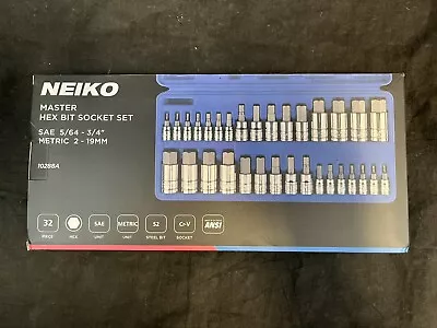 Neiko 32pc Master Hex Bit Socket Set • $25