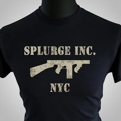 Splurge Gun Inc T Shirt New York Bugsy Musical Fat Sam Retro Movie Mob Black • $17.67