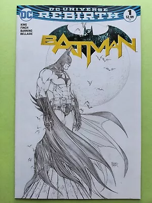 Batman #1 Michael Turner Aspen Sketch Variant NM- 2016 • $24.99