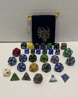 Large Lot Of 31 - D&D & Other Misc Dice - Dungeons & Dragons RPG Some Vintage • $25