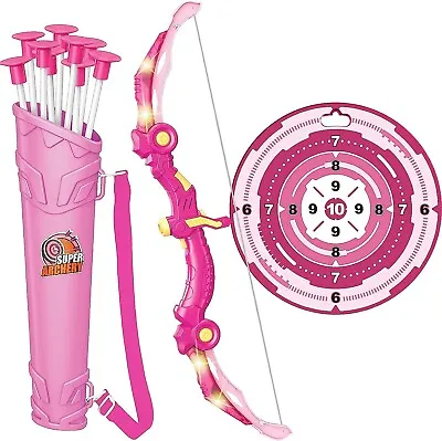 Arrow Toys With LED Light Up Archery Girls Toys For 5 6 7 8 9 10 11 12 Year Old • $60.49