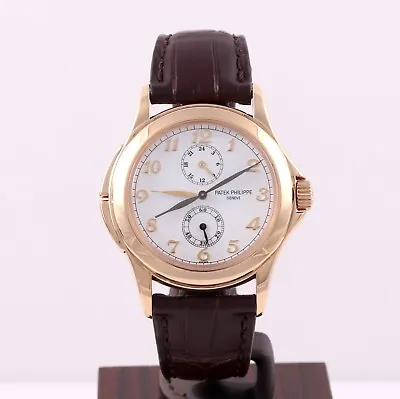 Patek Philippe Calatrava Travel Time 5134J Gold 37mm White Dial Archive Papers • $18500