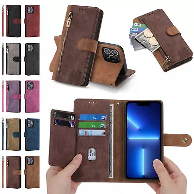 $17.86 • Buy Zipper Flip Leather Wallet Case For Oppo A16S A15 Find X5 Reno 8 Lite A57 A78 5G