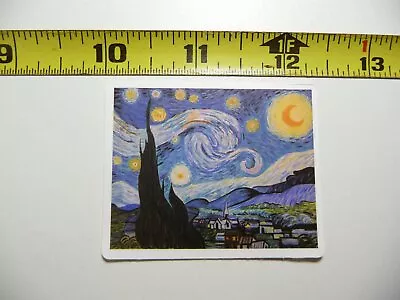 Vincent Van Gogh Starry Night Decal Sticker Classic Artist Painter • $2.74