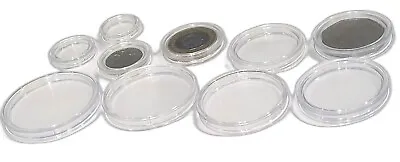 Best Quality Coin Capsules ALL SIZES Between 14mm - 42mm Capsule 10 30 50 100 • £2.49