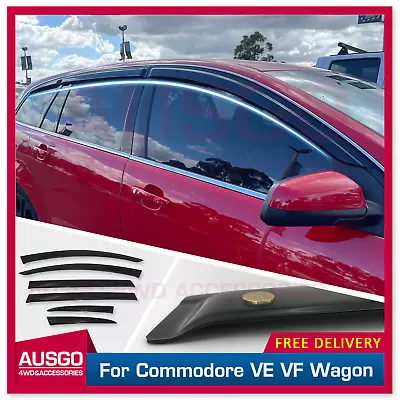 AUSGO 6PCS Luxury Weather Shields For Holden Commodore VE VF Wagon • $79.11