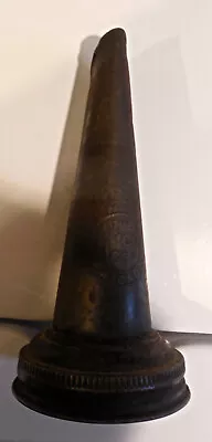 Vintage Oil Bottle Jar Metal Top Screw On Pour Spout AMCO Circa 1925 • $7.83