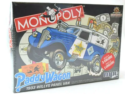 MPC Monopoly 1933 Willys Panel Paddy Wagon 1:25 Snap Plastic Model Car Kit 924M • $19.99